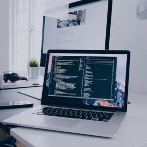 laptop on top of a table